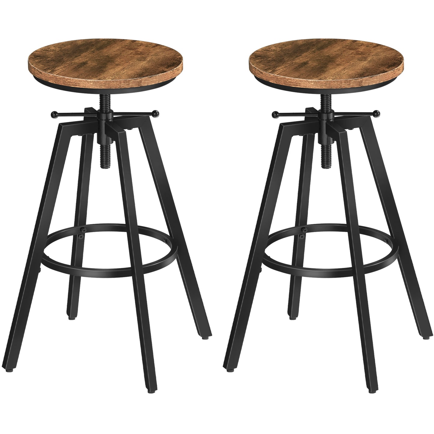 MAHANCRIS Industrial Bar Stools (Set of 2)
