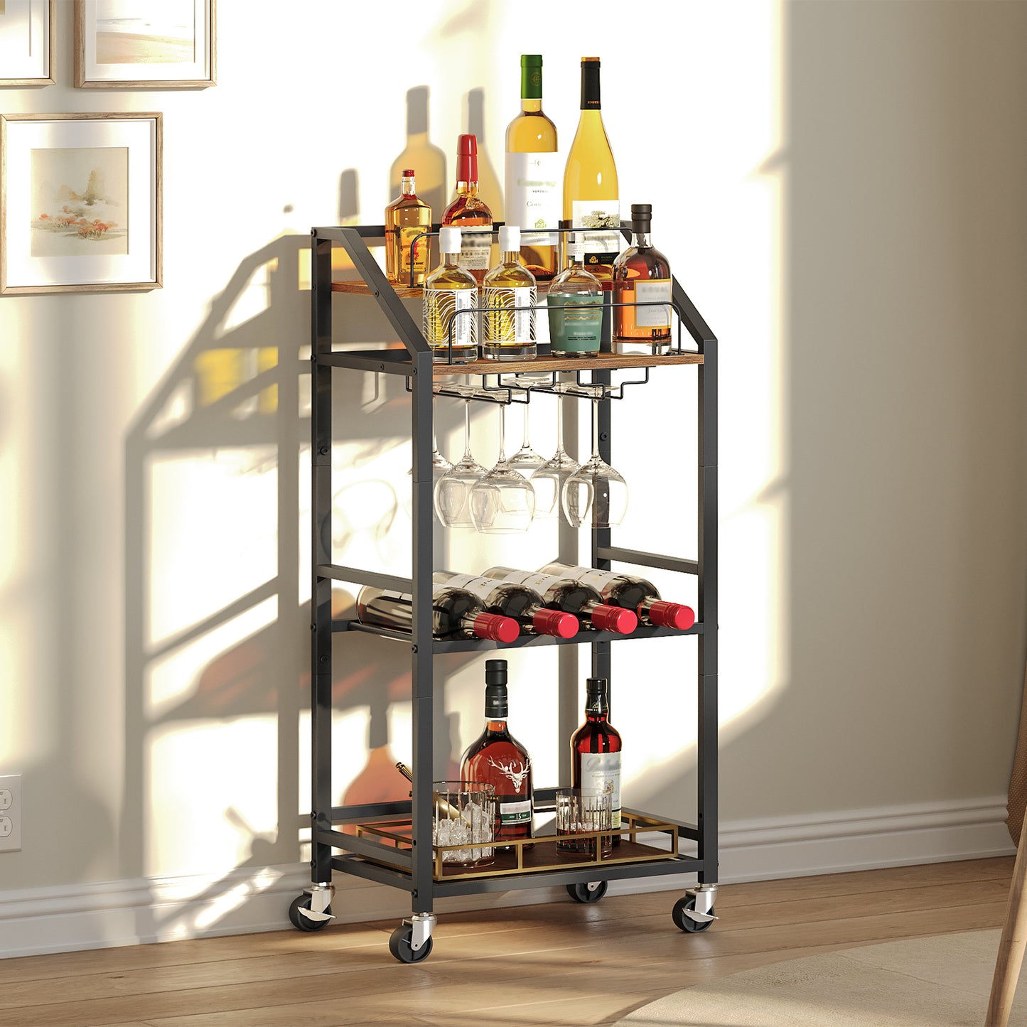 MAHANCRIS 4-Tier Serving Cart for Home