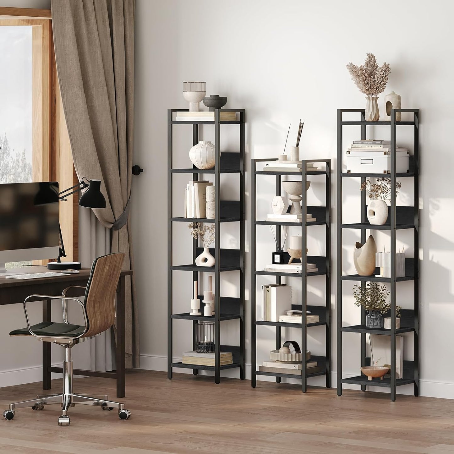 MAHANCRIS 5-Tier Bookshelf