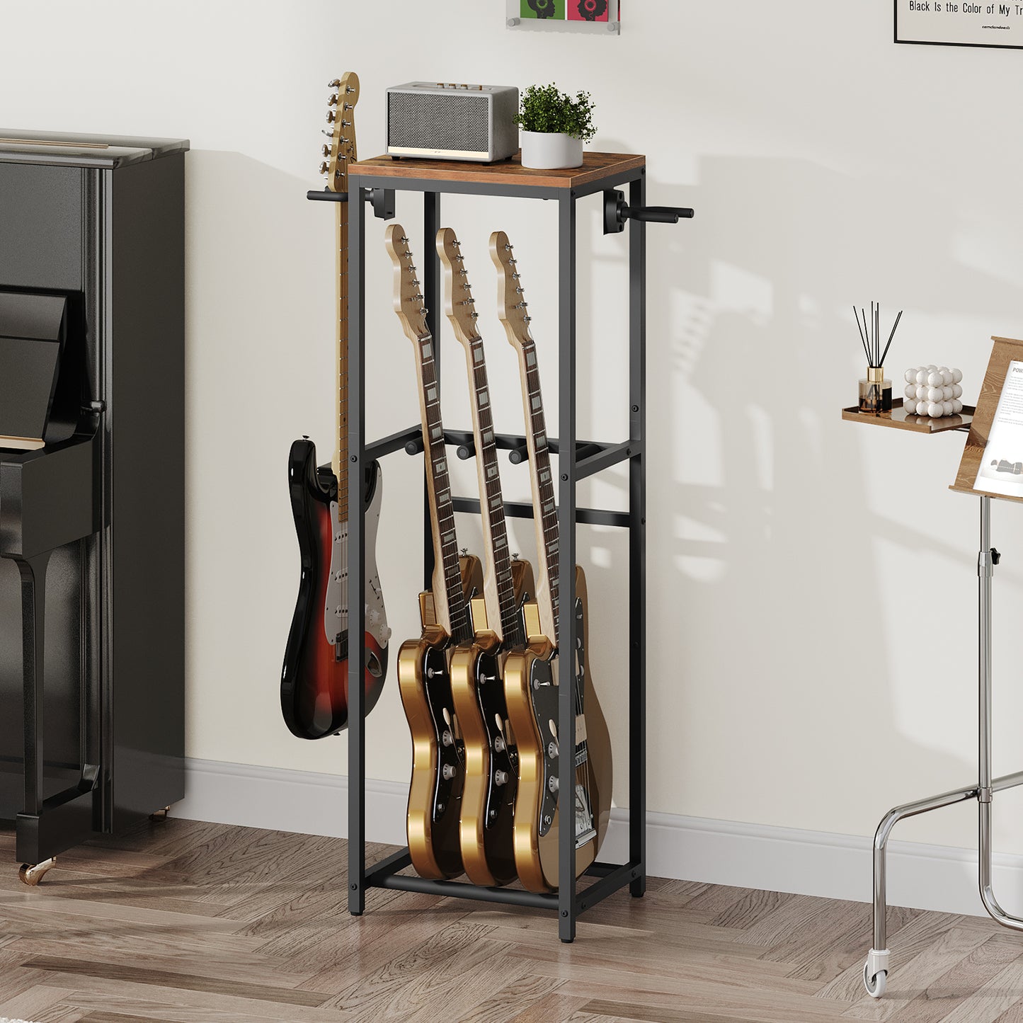 MAHANCRIS Guitar Stand for 3-5 Guitars
