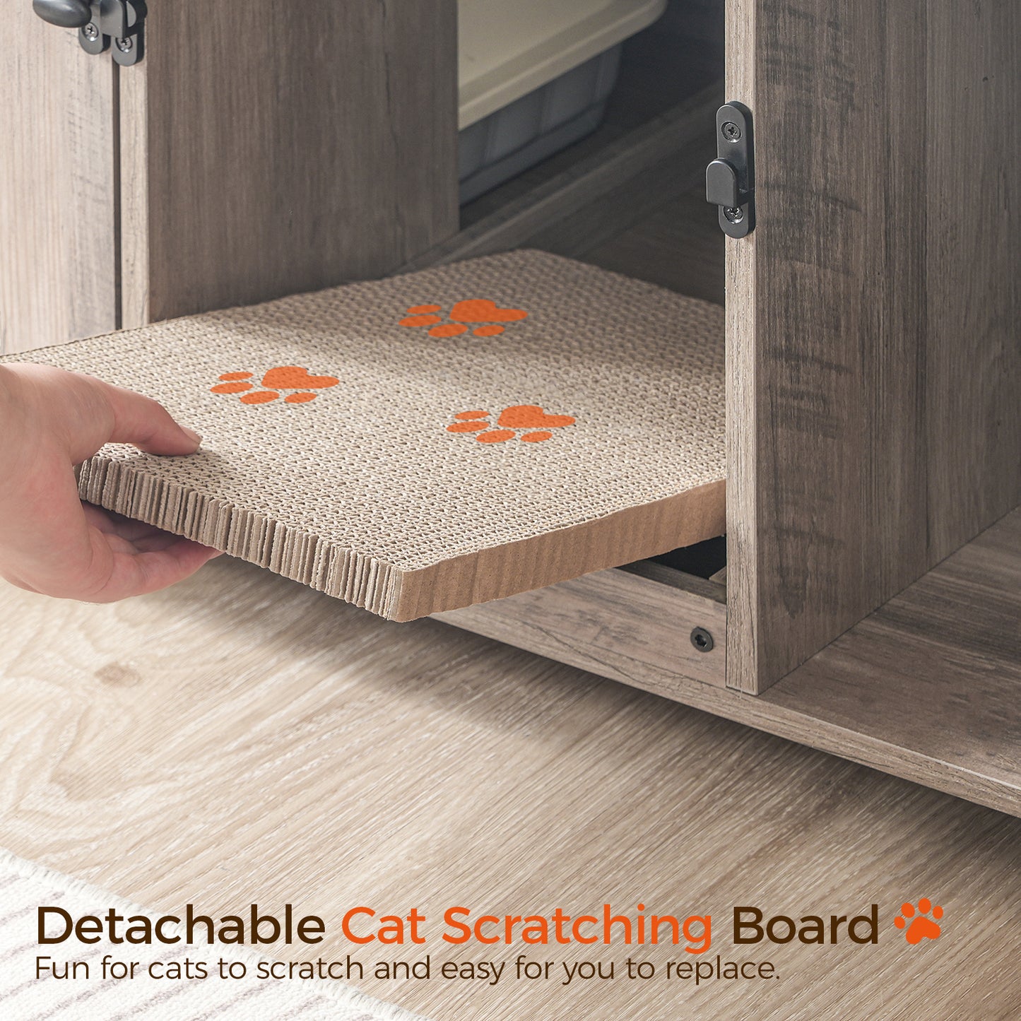 MAHANCRIS 47.2" Cat Litter Box Enclosure for 2 Cats