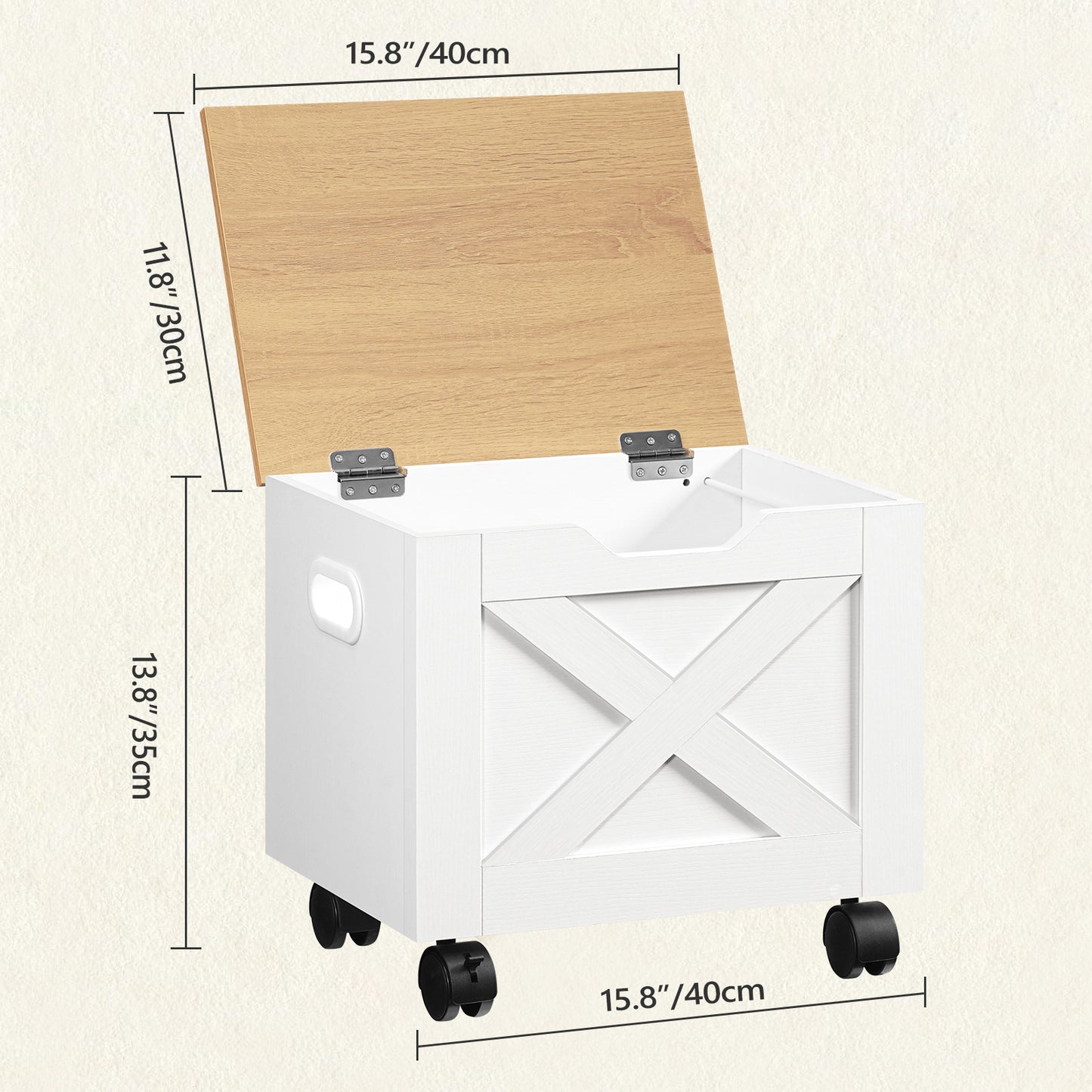 MAHANCRIS Small Rolling Filing Cabinet Under Desk