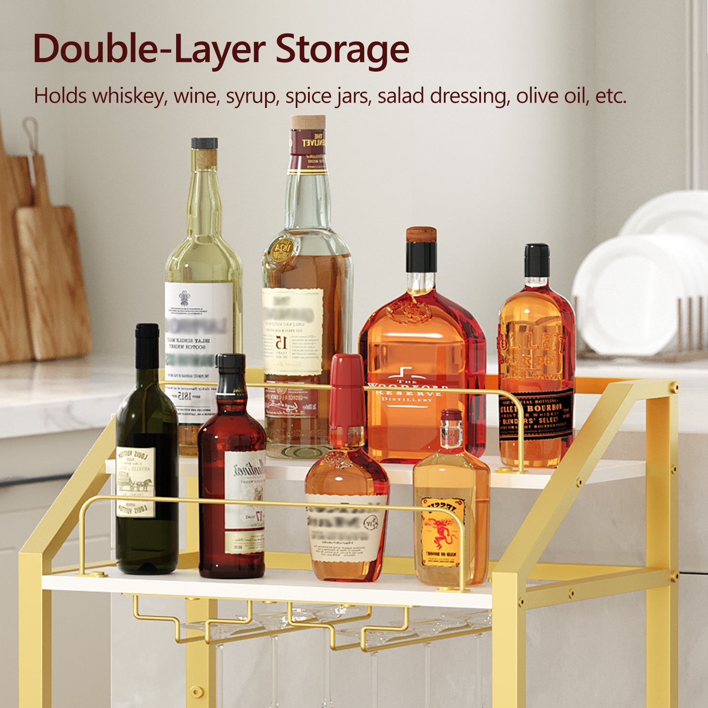 MAHANCRIS 4-Tier Serving Cart for Home