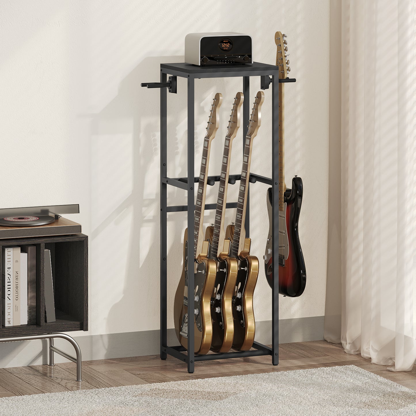 MAHANCRIS Guitar Stand for 3-5 Guitars