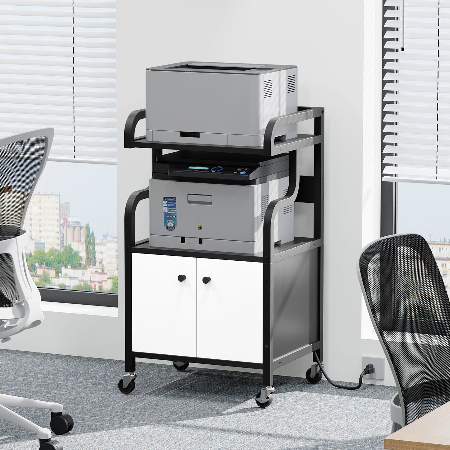 MAHANCRIS 3-tier Printer Stand Cabinet