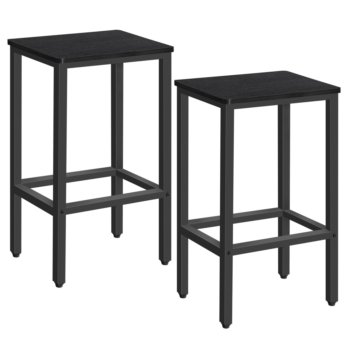 MAHANCRIS Industrial Chic Bar Stools (Set of 2)