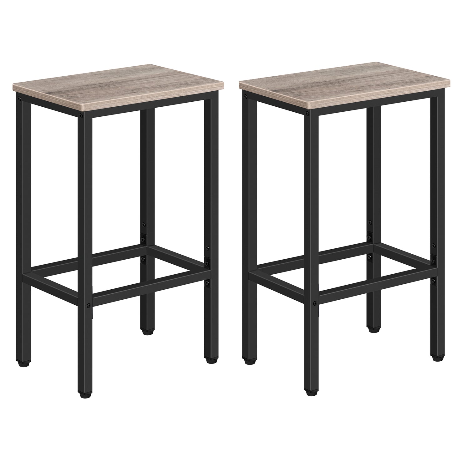 MAHANCRIS Industrial Chic Bar Stools (Set of 2)