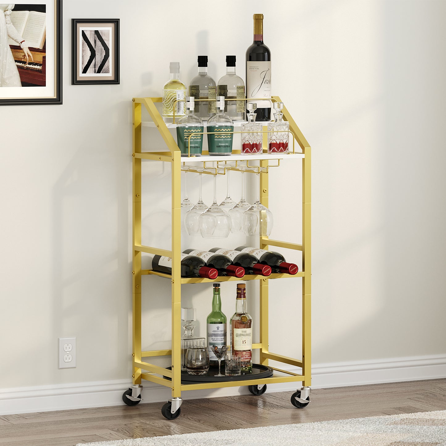 MAHANCRIS 4-Tier Serving Cart for Home