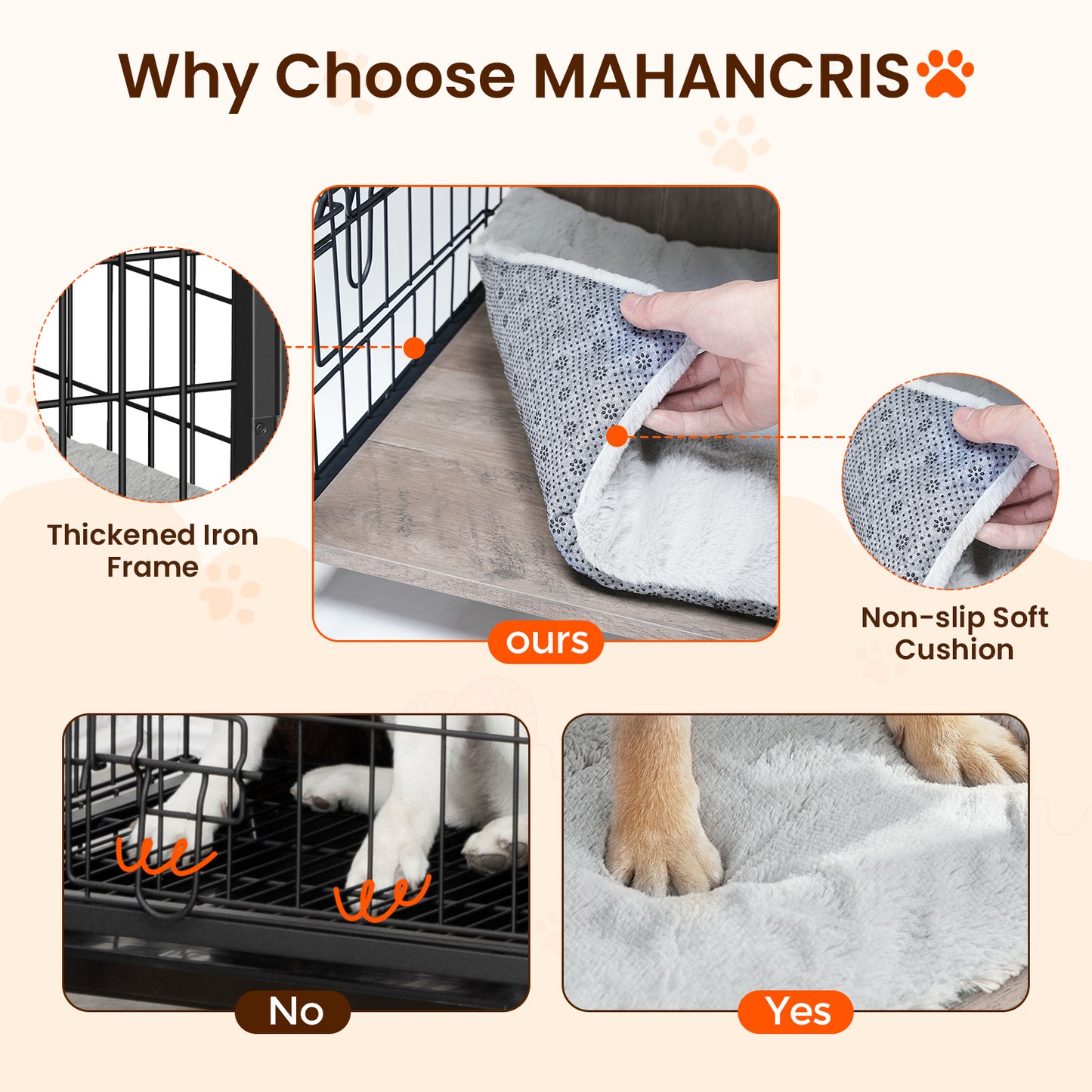 thickened Iron frame crate