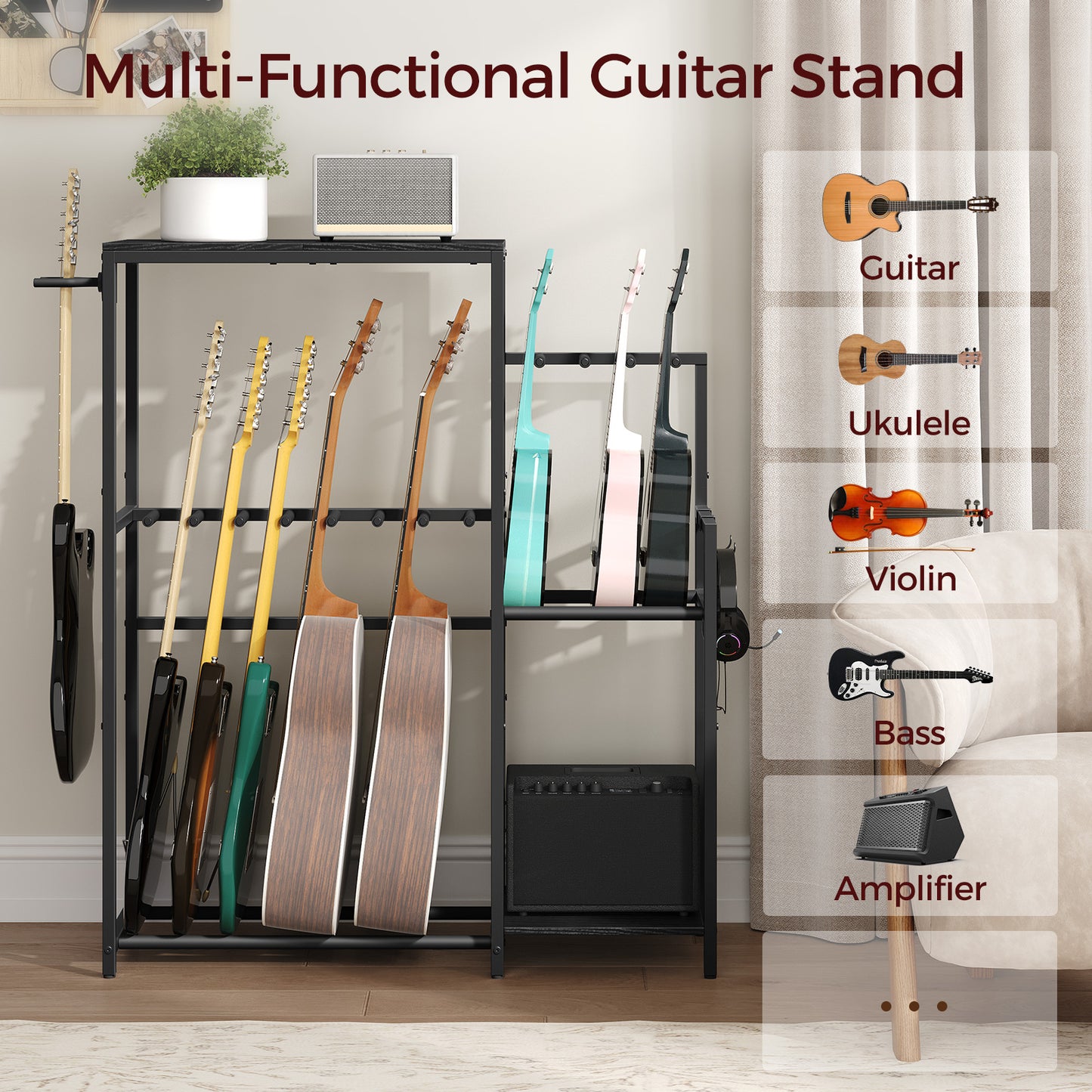 MAHANCRIS Multi-Instrument Stand & Storage Rack