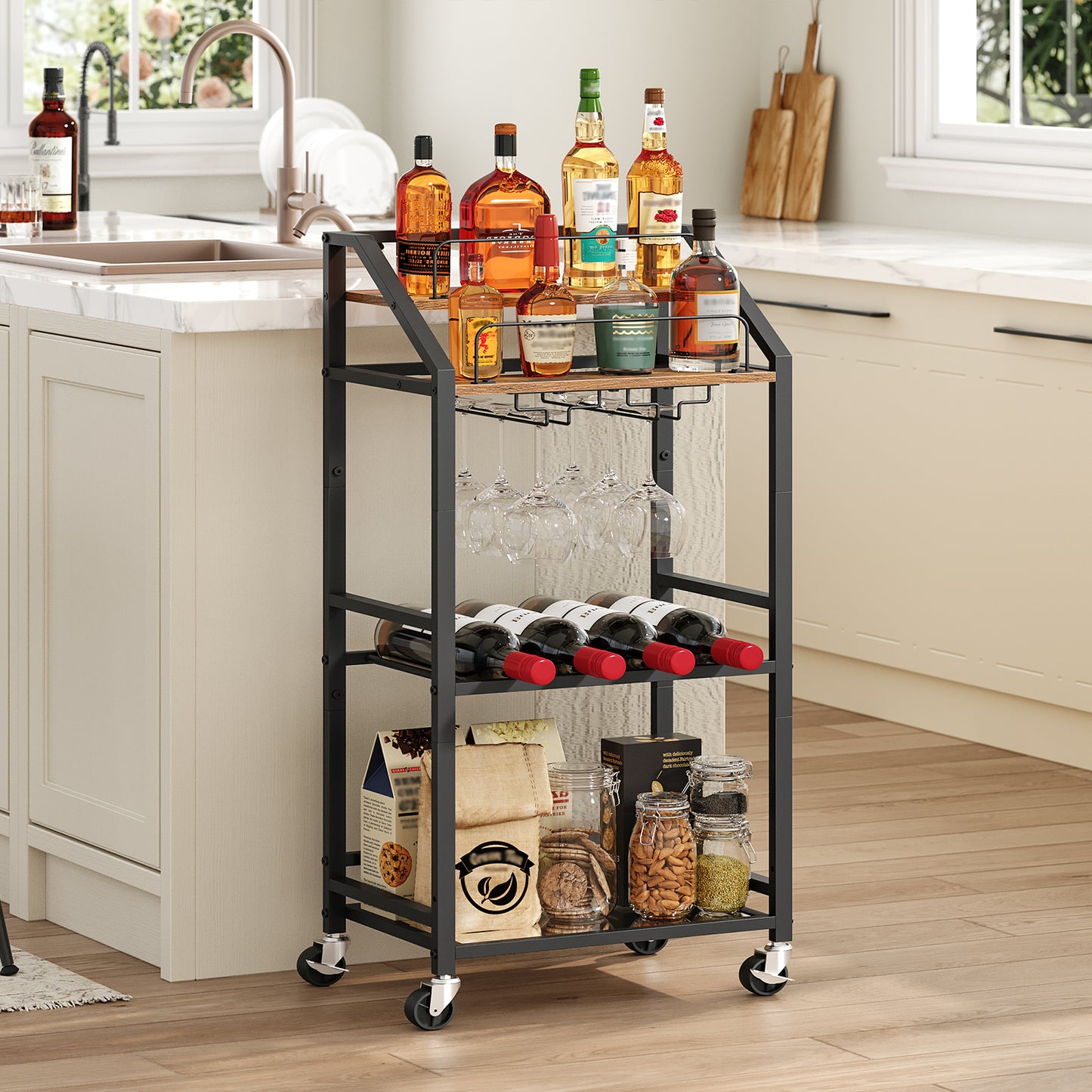 MAHANCRIS 4-Tier Serving Cart for Home