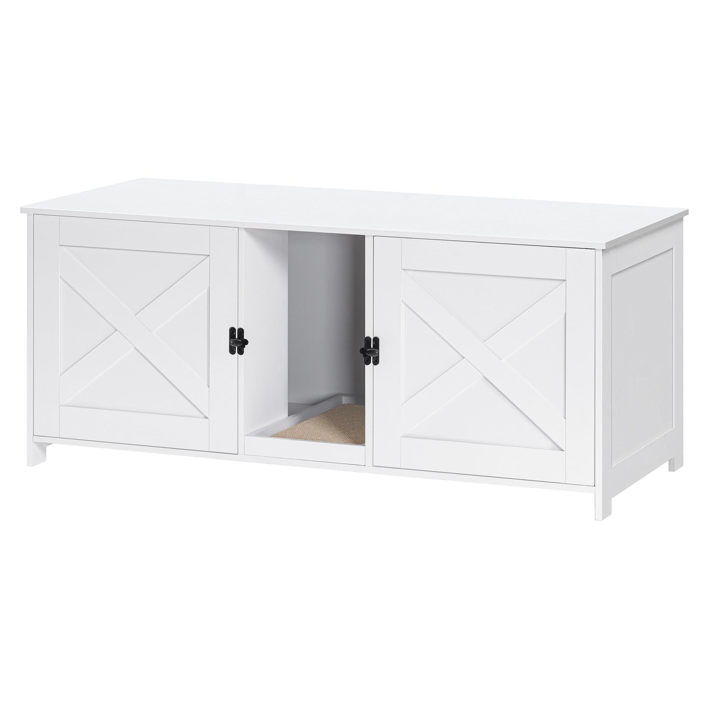 MAHANCRIS 47.2" Cat Litter Box Enclosure for 2 Cats