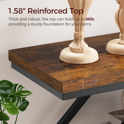 MAHANCRIS Four-Tier 39.4 Inches Console Table