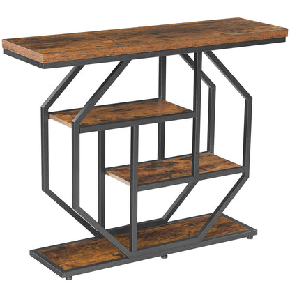 MAHANCRIS Four-Tier 39.4 Inches Console Table
