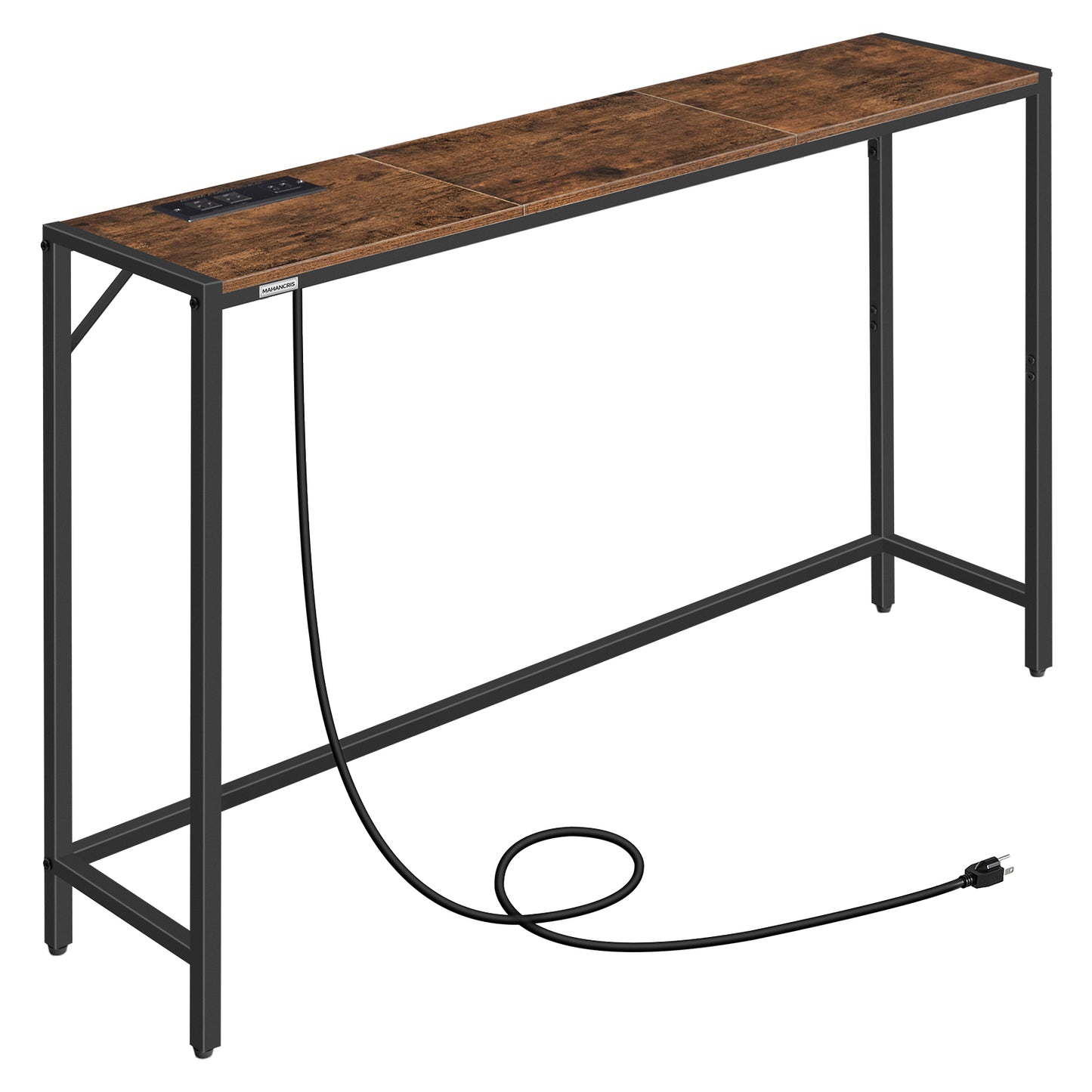 MAHANCRIS 43.3" Slim Console Table with Charging Station