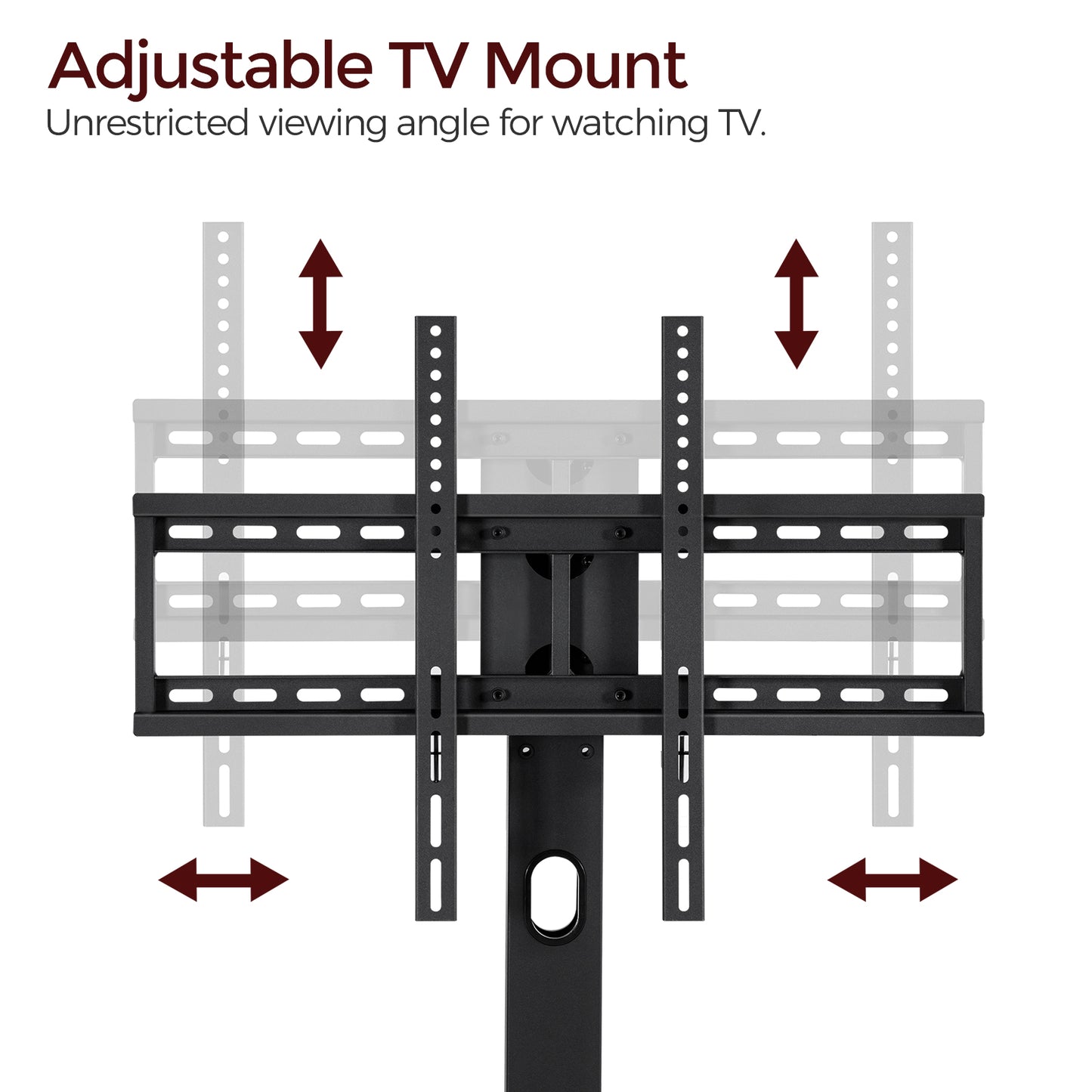 MAHANCRIS 59" TV Stand with Mount and 4 Power Outlets