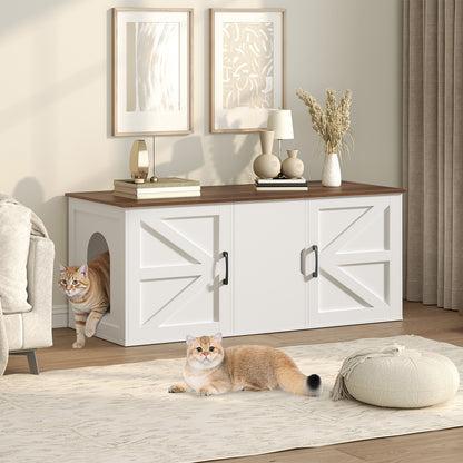 MAHANCRIS 47 inch Cat Hidden Litter Box