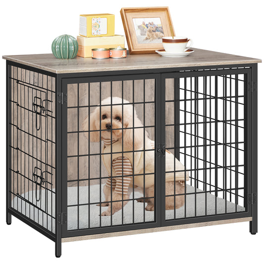 MAHANCRIS 31.5 Inches Rustic Dog Crate