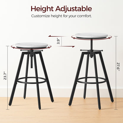 MAHANCRIS Industrial Bar Stools (Set of 2)