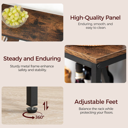 MAHANCRIS 47.2" 3-Tier Industrial Console Table