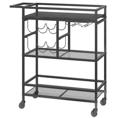 MAHANCRIS 3-Tier Rolling Bar Cart