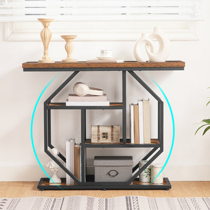MAHANCRIS Four-Tier 39.4 Inches Console Table