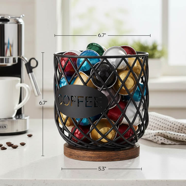 Coffee Pod Holder Organizer | Rustic K-Cup Holder
