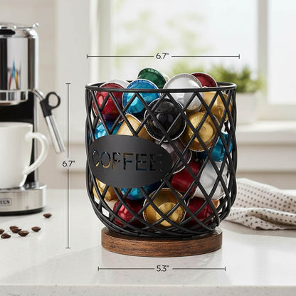 Coffee Pod Holder Organizer | Rustic K-Cup Holder