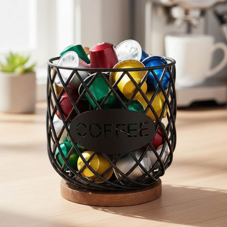 Coffee Pod Holder Organizer | Rustic K-Cup Holder