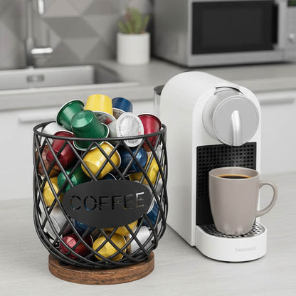 Coffee Pod Holder Organizer | Rustic K-Cup Holder