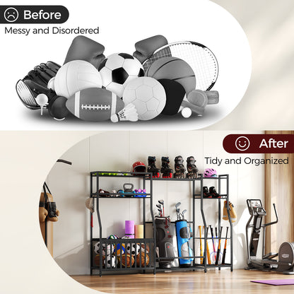 before and after for the sports equipments