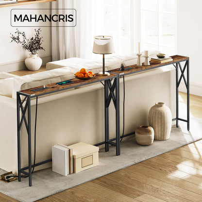 MAHANCRIS 39.4"console table set of 2