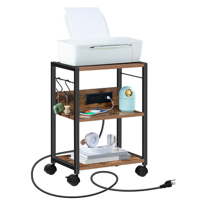 MAHANCRIS 3-Tier Mobile Printer Cart