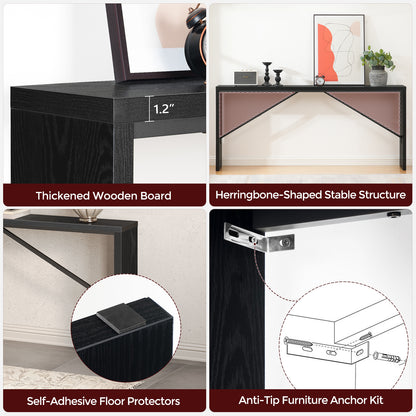 strucure for mahancris narrow sofa side table