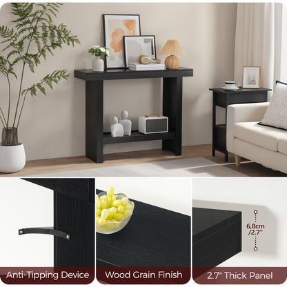MAHANCRIS 39.4" Modern Entryway Table with Storage