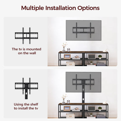 MAHANCRIS 59" TV Stand with Mount and 4 Power Outlets