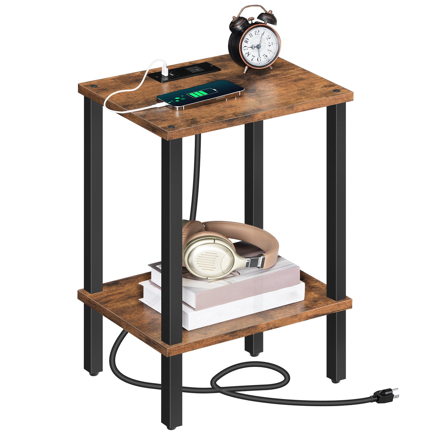 MAHANCRIS End Table with Charging Station