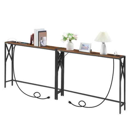 MAHANCRIS 39.4"console table set of 2