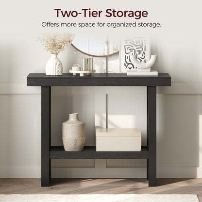 MAHANCRIS 39.4" Modern Entryway Table with Storage