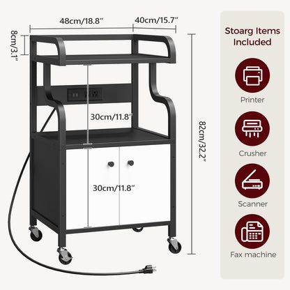 MAHANCRIS 3-tier Printer Stand Cabinet
