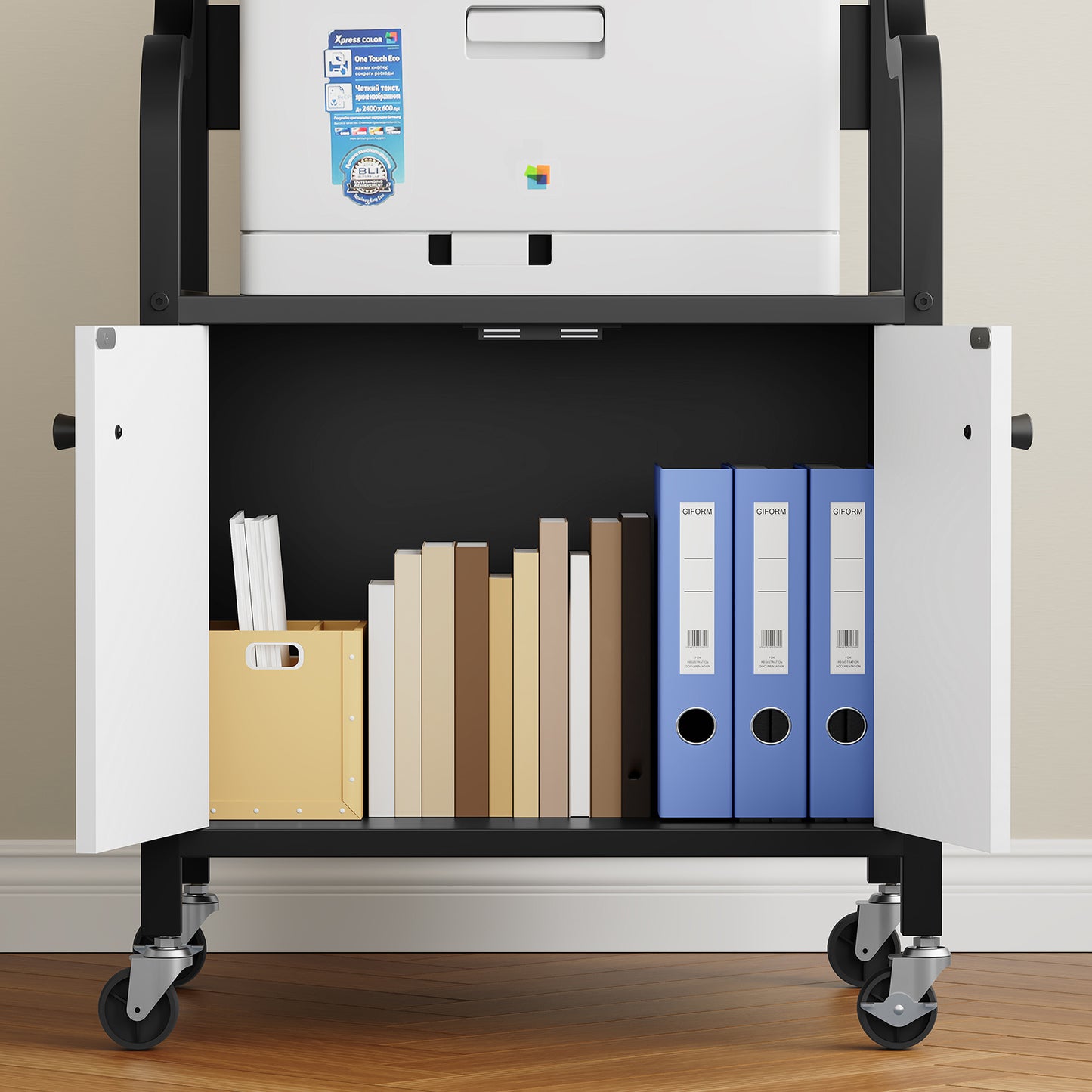 MAHANCRIS 3-tier Printer Stand Cabinet