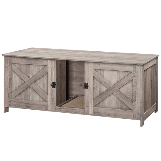MAHANCRIS 47.2" Cat Litter Box Enclosure for 2 Cats