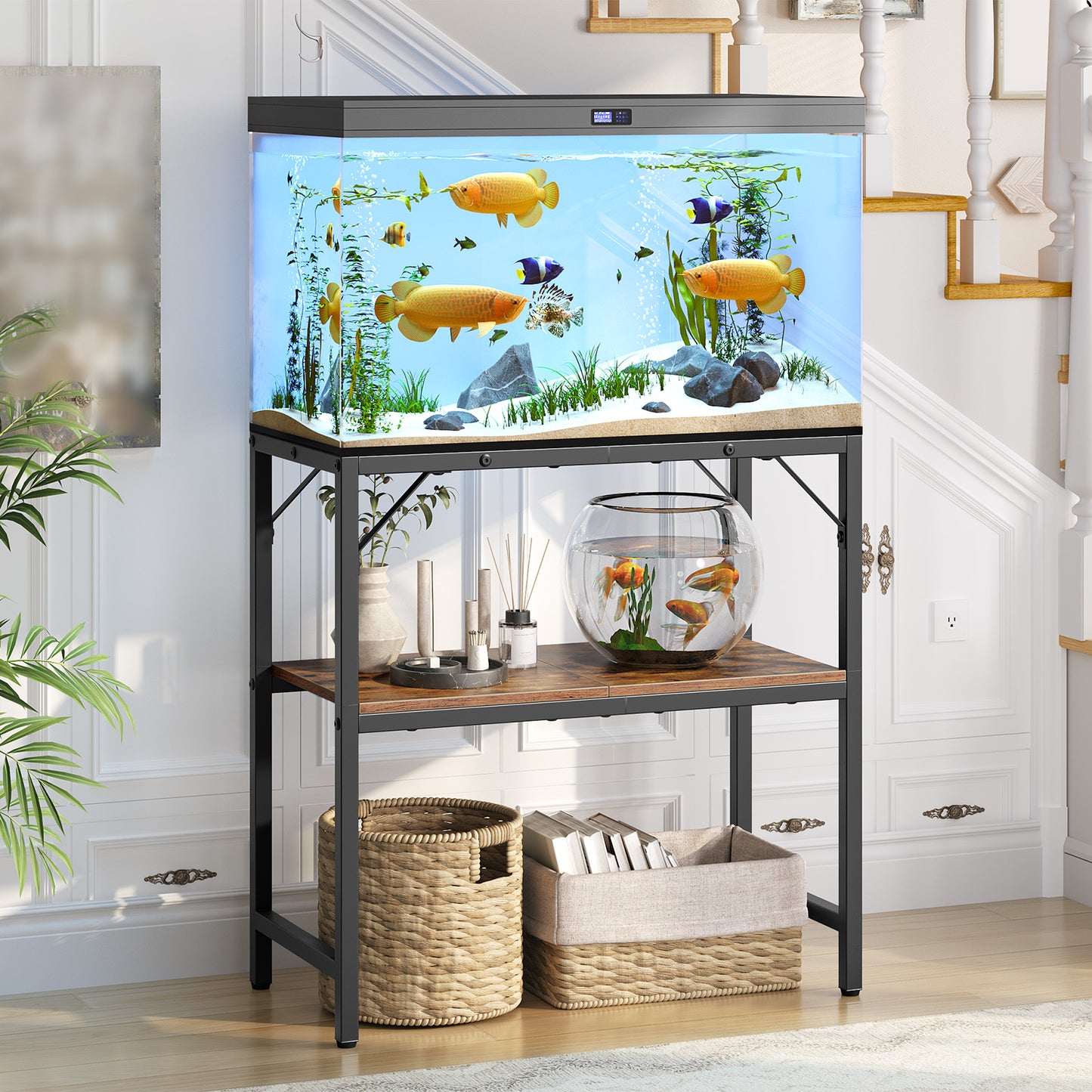 MAHANCRIS 20 Gallon Fish Tank Stand