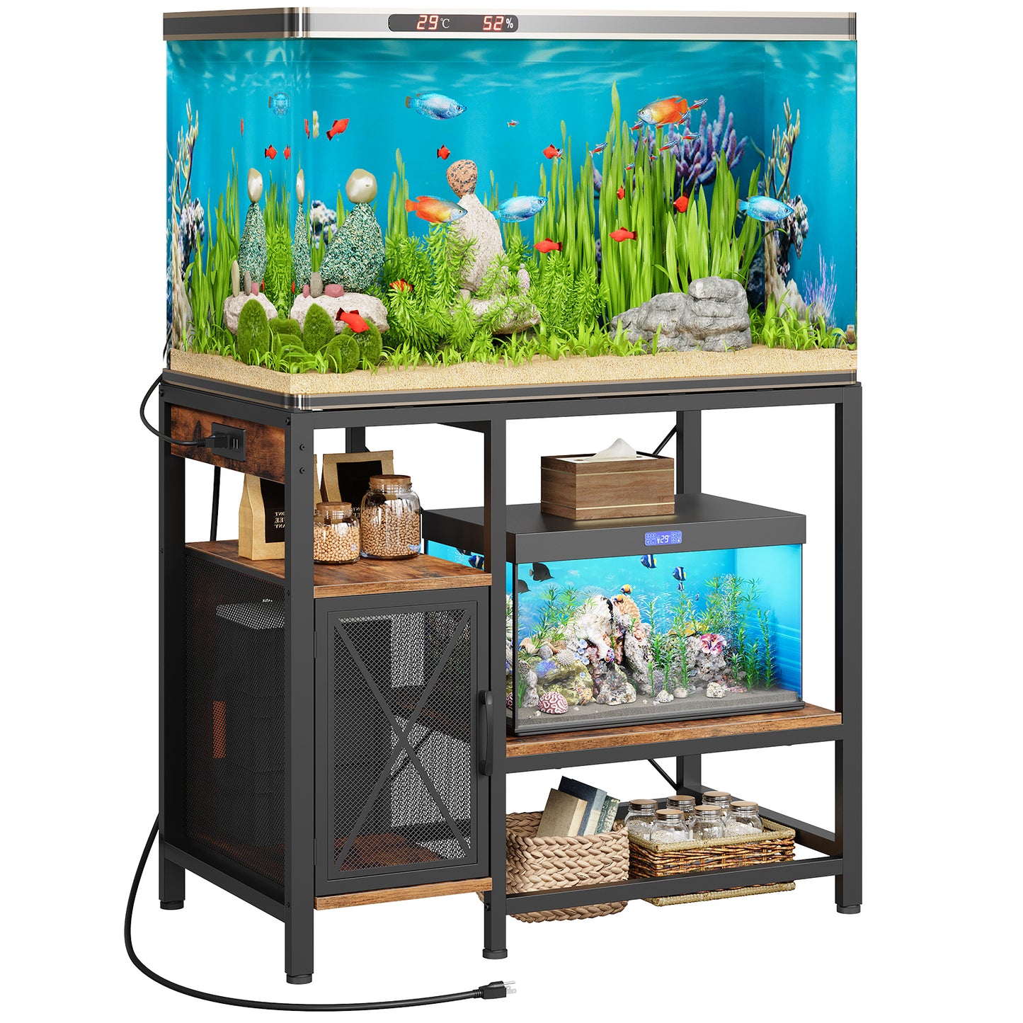 MAHANCRIS 20-37 Gallon Aquarium Stand