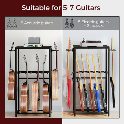 MAHANCRIS 46.5" Guitar Stand for Multiple Guitars