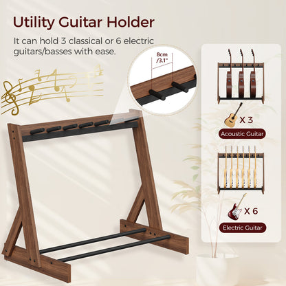 Wulnut Multiple Wooden Guitar Stand