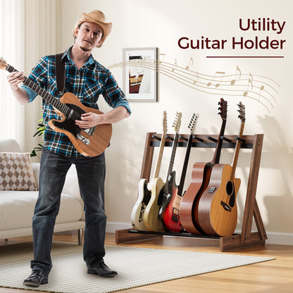 Wulnut Multiple Wooden Guitar Stand