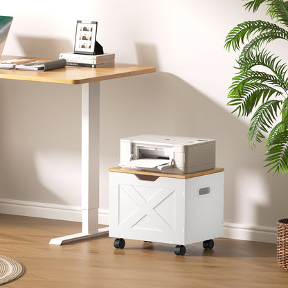 MAHANCRIS Small Rolling Filing Cabinet Under Desk