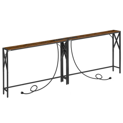 MAHANCRIS 39.4"console table set of 2