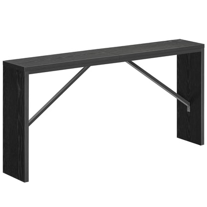 sturdy console table with sopporting bars